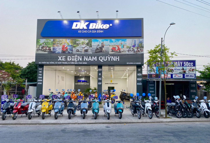 Hình ảnh một cơ sở đại lý ủy quyền của xe đạp điện DKBike