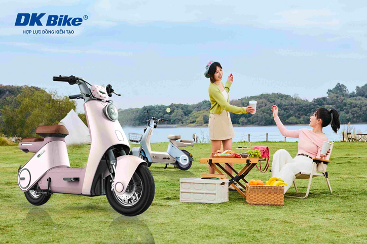 Xe đạp điện DK Cola mang đến quãng đường di chuyển lên đến 60-70km