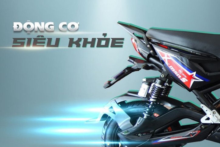 Xe máy điện Xmen DKBike chạy bằng động cơ siêu khỏe