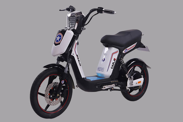 Xe đạp điện Cap A2 Fuji sở hữu phong cách mạnh mẽ giúp người dùng di chuyển nhanh chóng