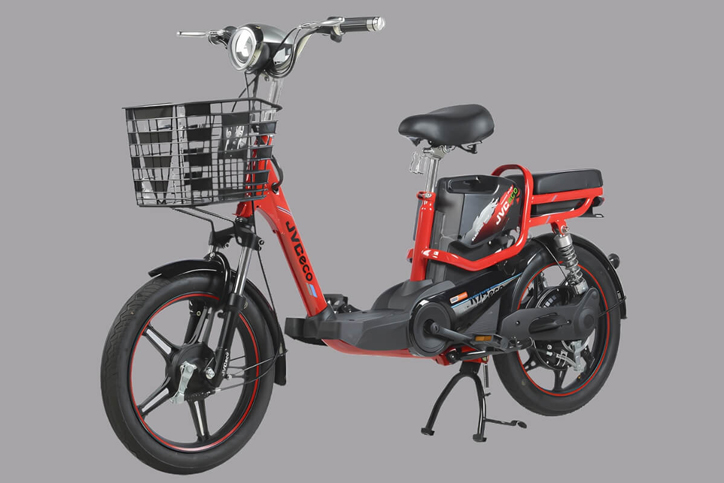 Xe đạp điện JVC Q7 sở hữu thiết kế nhỏ gọn, thanh lịch