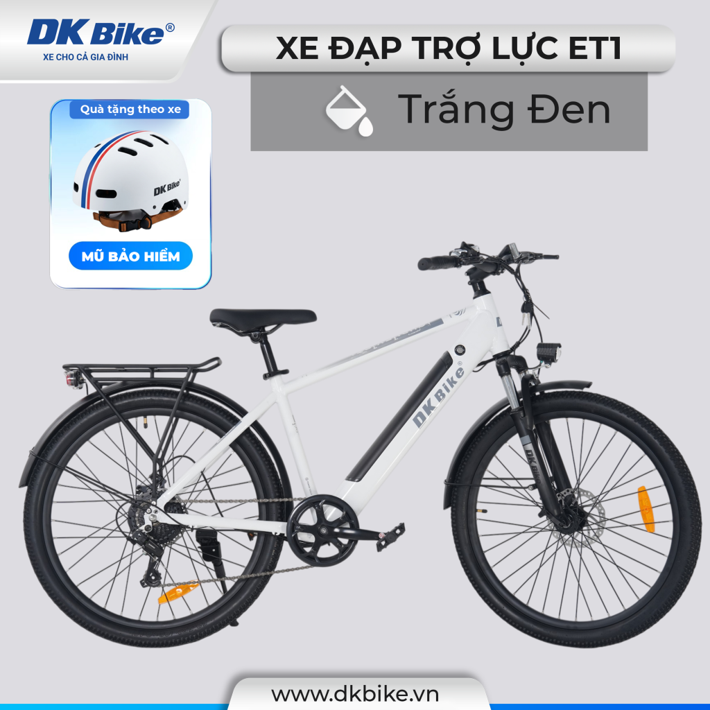 Xe đạp trợ lực ET1 - sử dụng pin lithium phù hợp cho Nam giới
