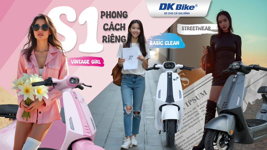 Xe điện DKBike V1 phù hợp nhiều lứa tuổi nhờ vẻ ngoài và tính năng