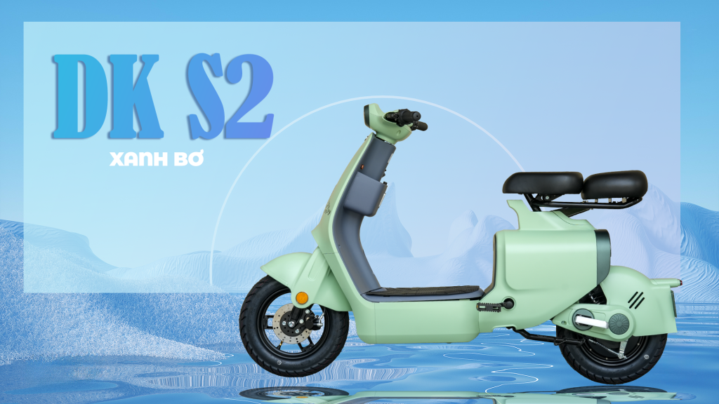 Xe điện DKBike S2 - Xanh Bơ