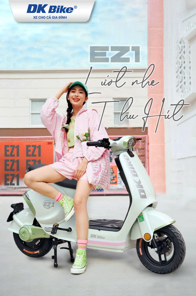 Xe điện DKBike EZ 1 - Mẫu xe điện đô thị dành cho giới trẻ