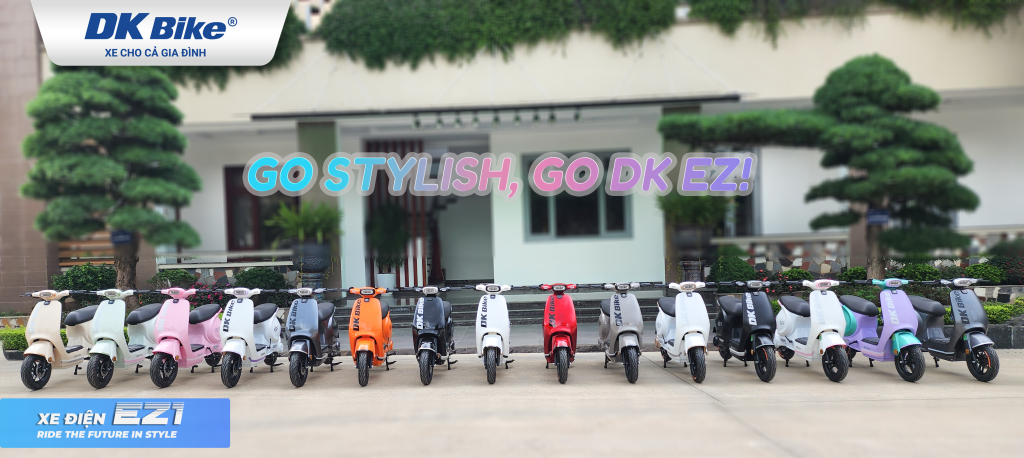 Dải màu đặc sắc của sản phẩm xe điện DKBike EZ 1