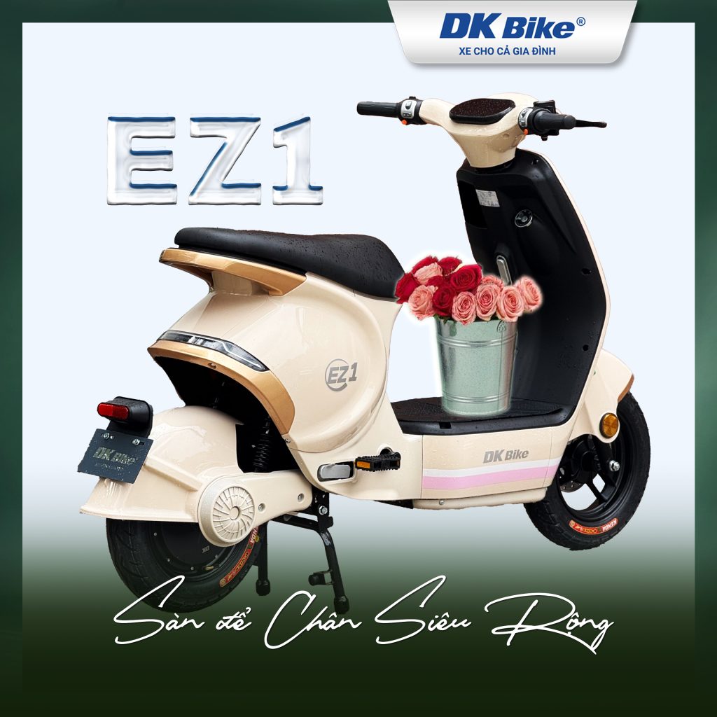 Xe điện EZ 1 được trang bị sàn để chân siêu rộng