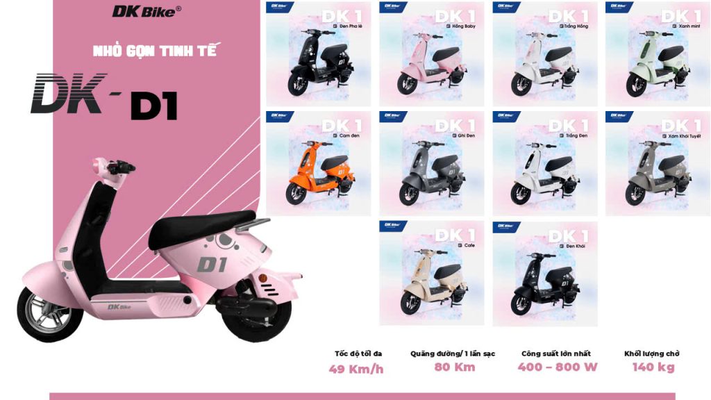 Xe điện học sinh DKBike D1 