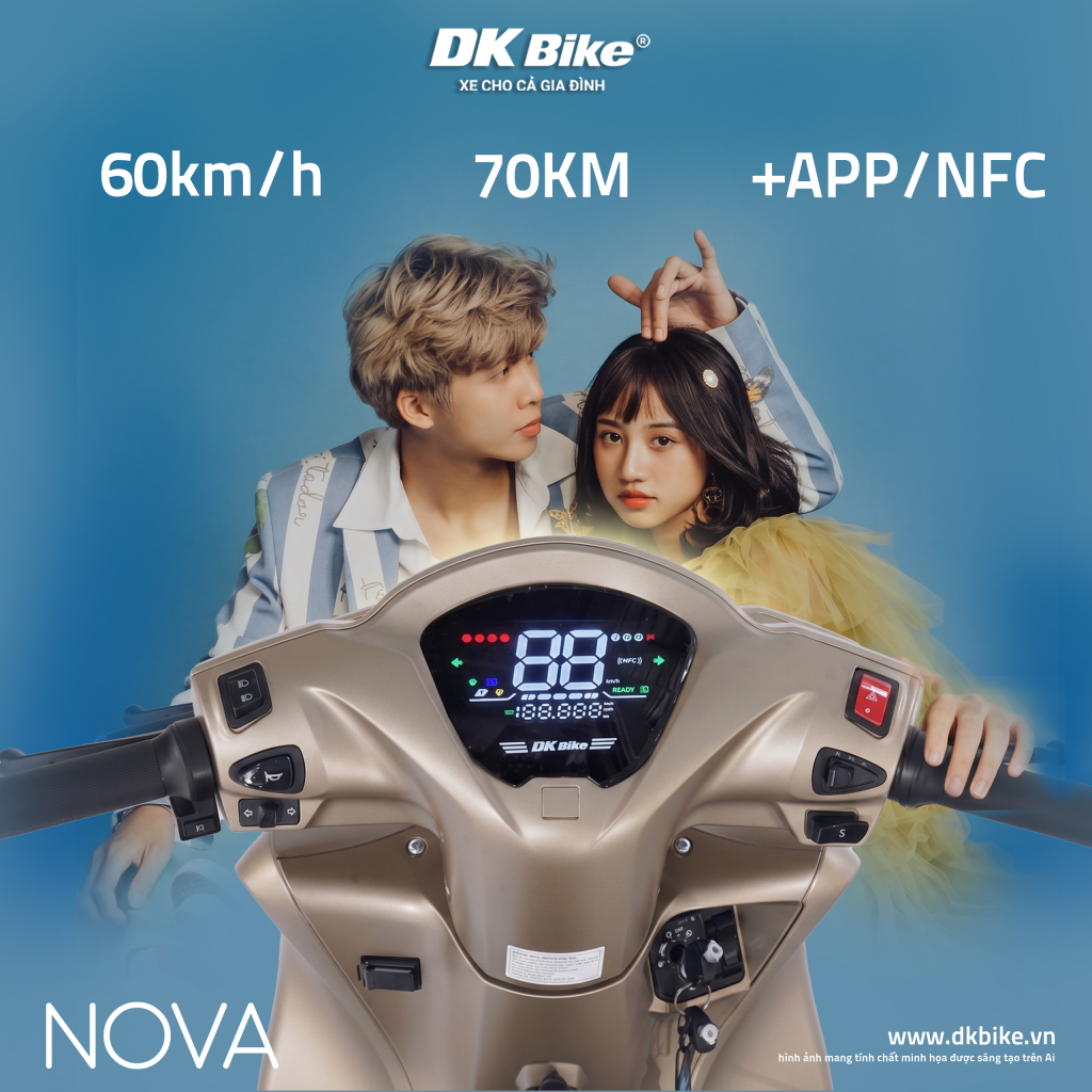 DKBike NOVA - với thông số phù hợp với xe đô thị