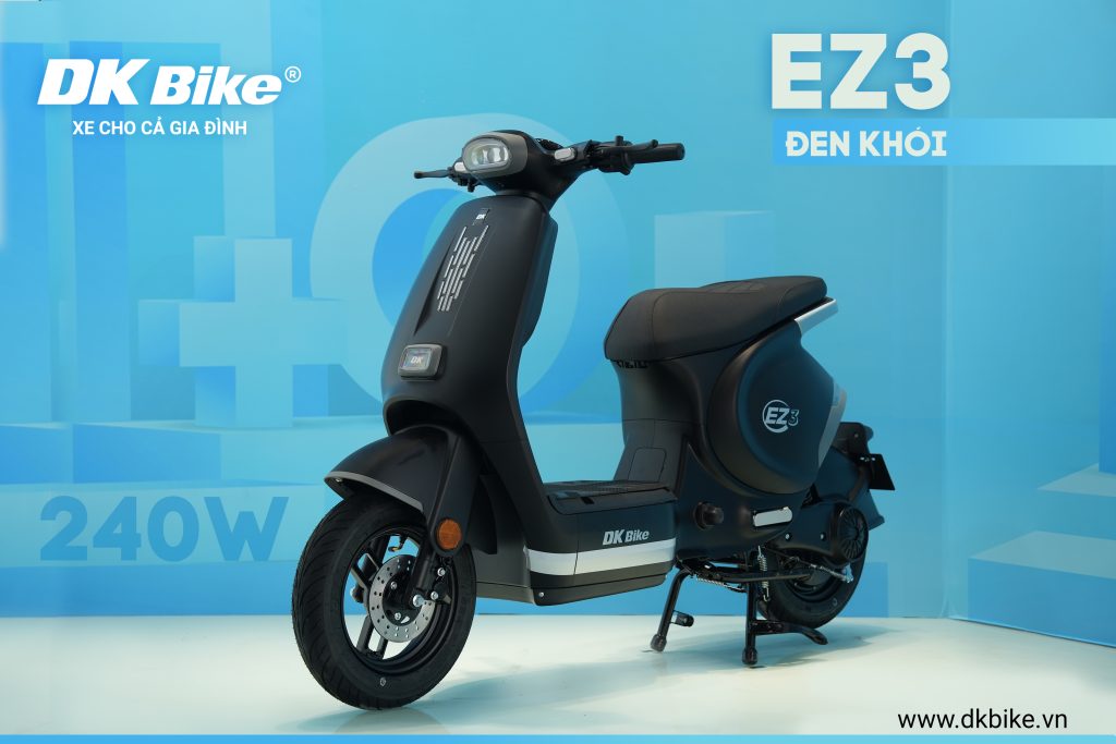 Xe điện Ez3 màu đen khói phù hợp với cả Nam giới
