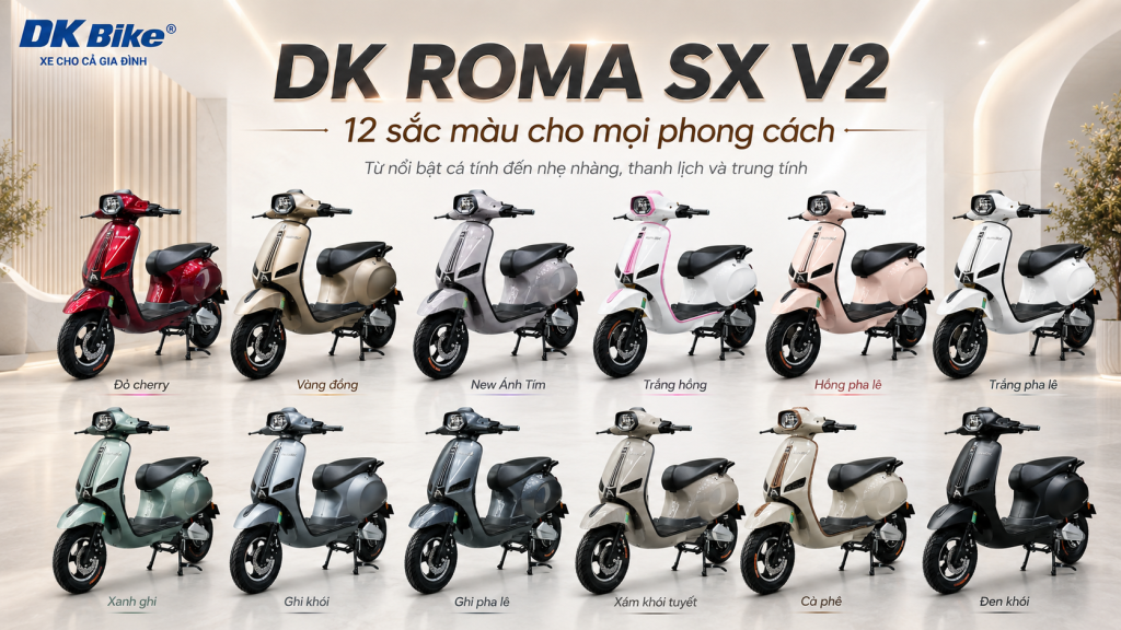 12 màu sắc hottrend của Roma Sx V2 2026