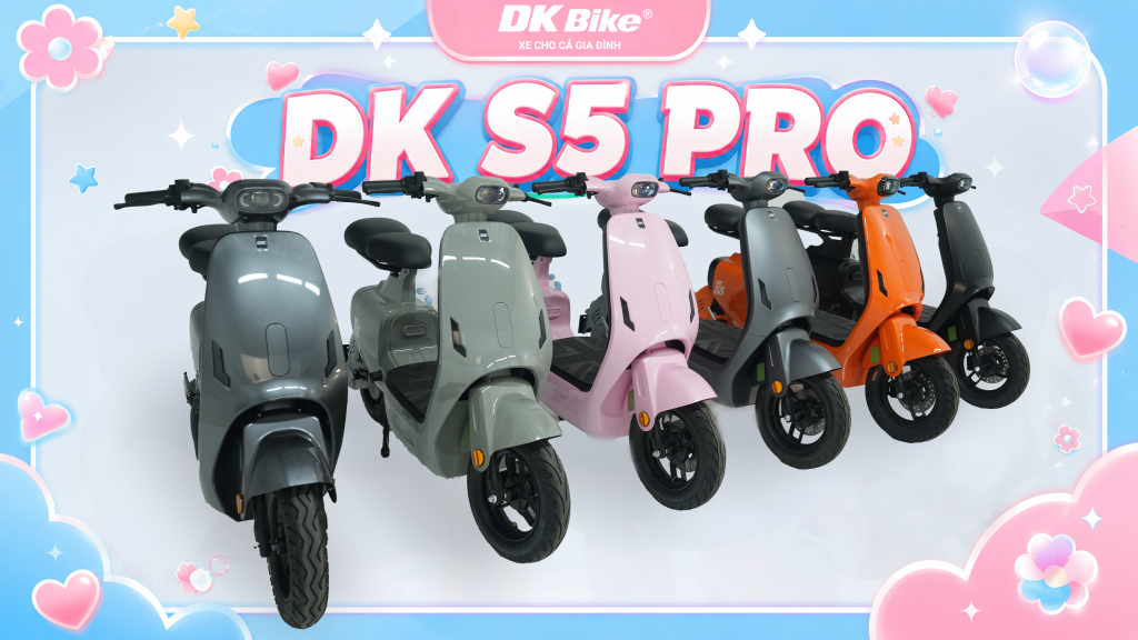 Dải màu đa dạng của xe điện DKBike S5 Pro