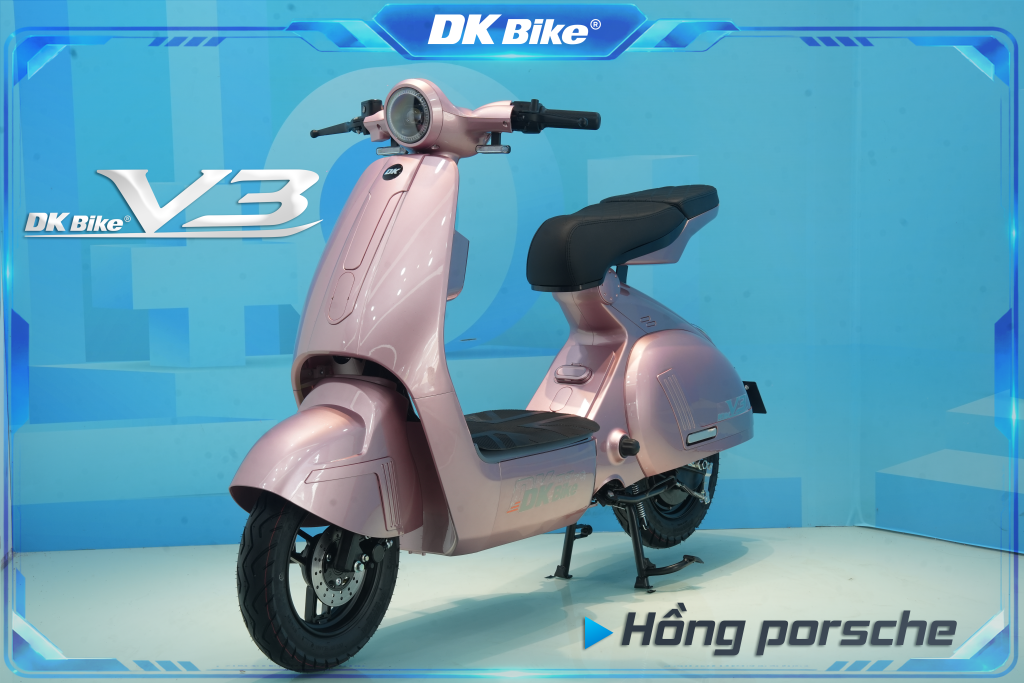 Màu hồng porsche là 1 trong 3 màu bản giới hạn của sản phẩm xe điện V3