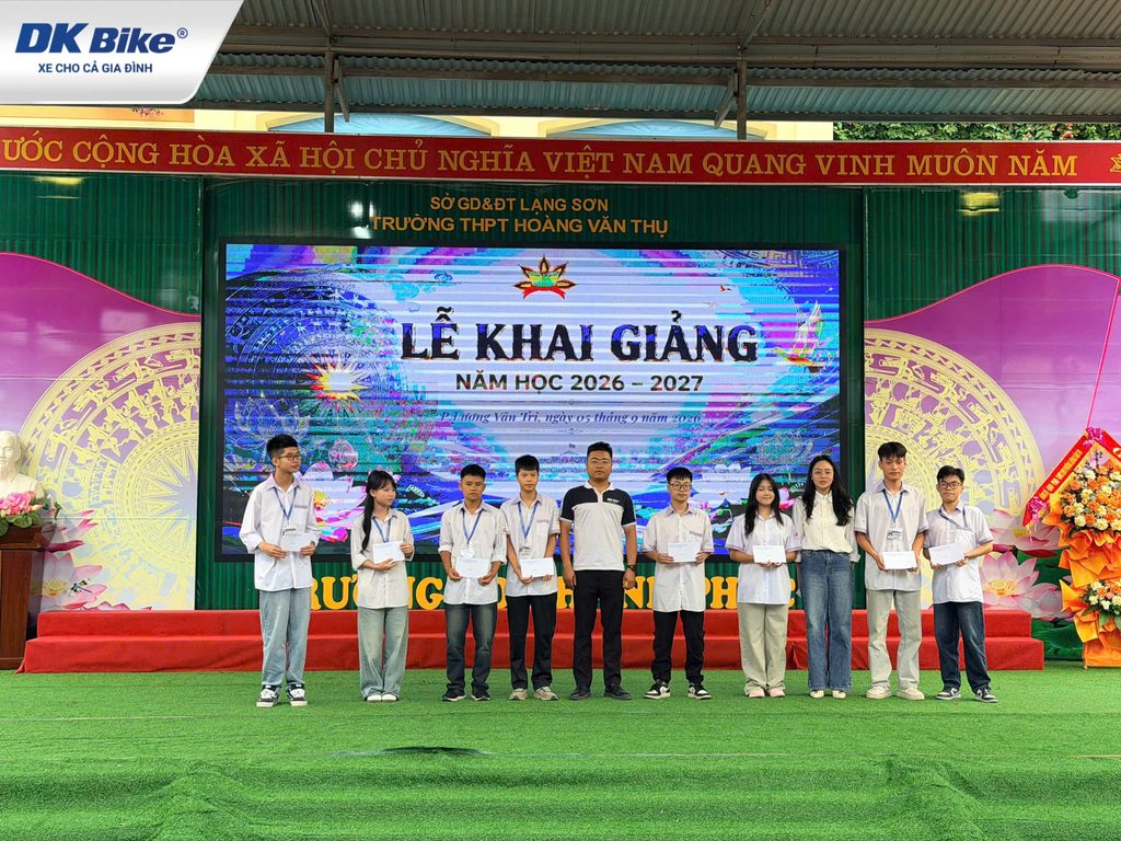 DKBike tham dự Khai giảng năm học 2026-2027 và trao tặng học bổng cho học sinh có hoàn cảnh khó khăn